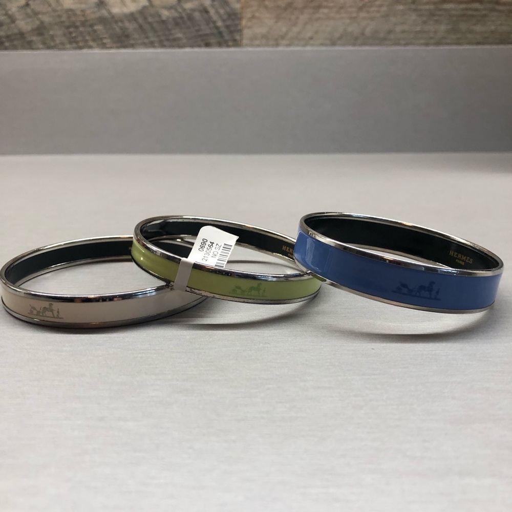 SOLD!! HERMÈS enamel bangle bracelets